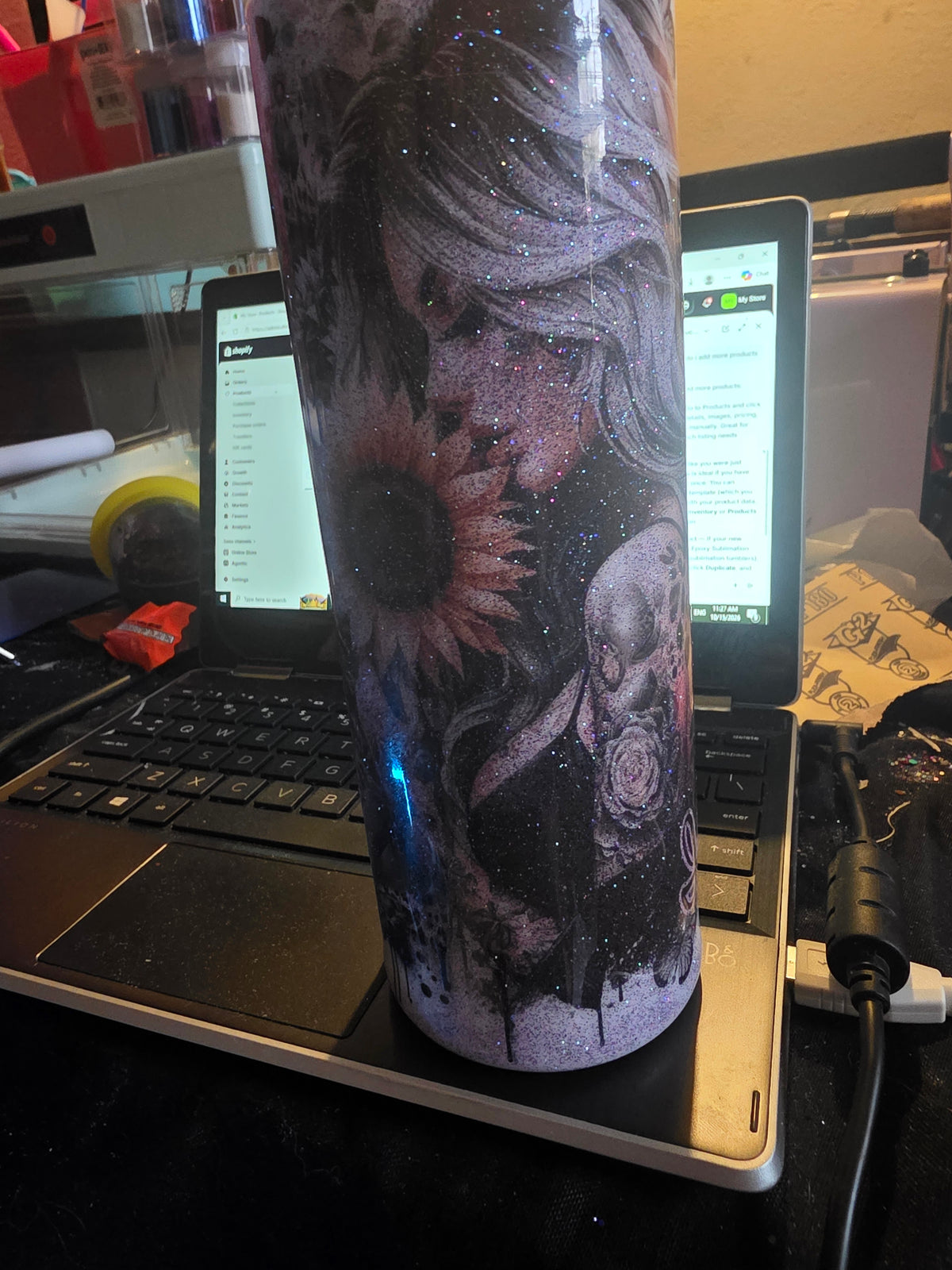 I survived sublimation epoxy tumbler